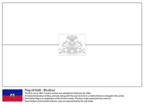 Flag of Haiti coloring page | Free Printable Coloring Pages | Haiti ...