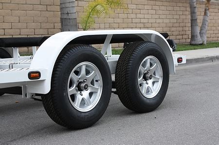 15x6 inch Aluminum T02 Sendel Trailer Wheel 5 Lug, 2150 lb Max Load ...