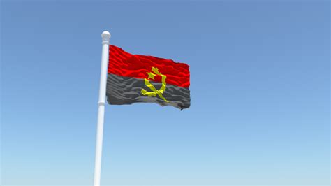 Angola Flag 3D Model .obj .fbx .ma .mb- CGTrader.com