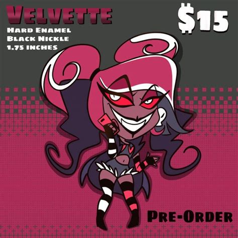 Velvette Hazbin Hotel Enamel Pin Preorder - Etsy