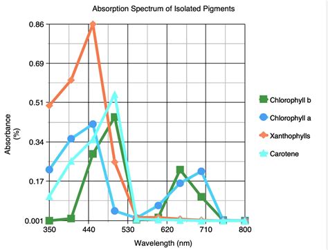 Xanthophyll Absorption Spectrum