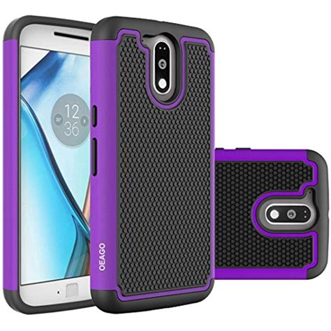 Moto G4 Case, Moto G4 Plus Case - OEAGO [Shockproof] [Impact Protection ...