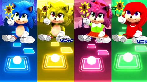 Baby Sonic vs Baby Super Sonic vs Baby Amy vs Baby Knuckles | Tiles Hop ...