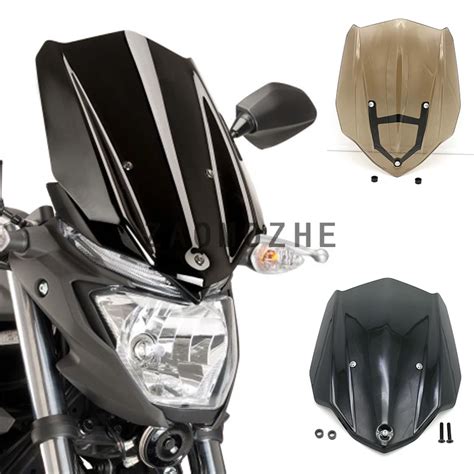 Motorcycle Accessories For YAMAHA MT 03 MT03 MT 03 2016 2017 Windshield ...