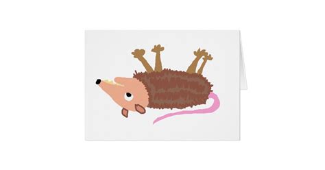 XX- Funny Dead Possum Roadkill Cartoon | Zazzle