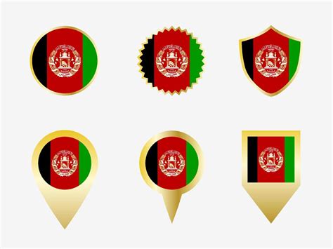 Vector flag set of Afghanistan 22822592 Vector Art at Vecteezy