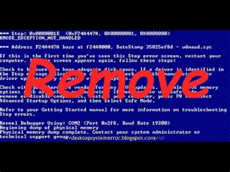 Blue screen / Crash dump error problem solved | crash dump คือ - tin ...