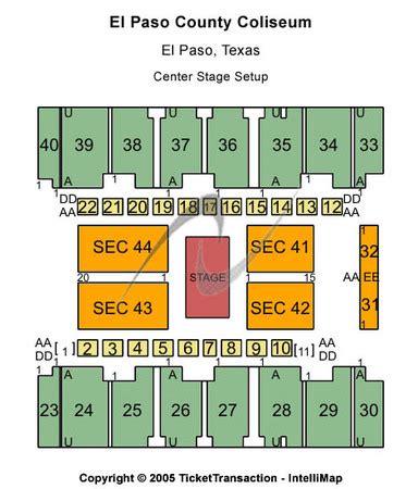 El Paso County Coliseum Tickets in El Paso Texas, Seating Charts ...