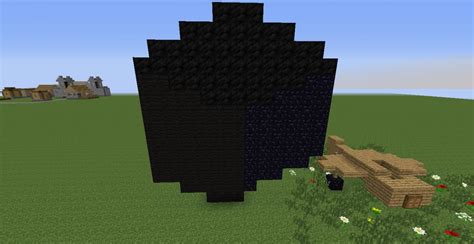 black wool art Minecraft Map