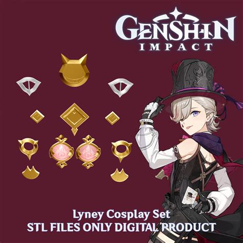 3D file Lyney Cosplay Set Genshin Impact・3D printable model to download ...