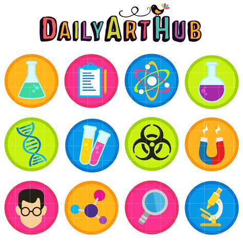 Science Lab Clip Art Set – Daily Art Hub // Graphics, Alphabets & SVG