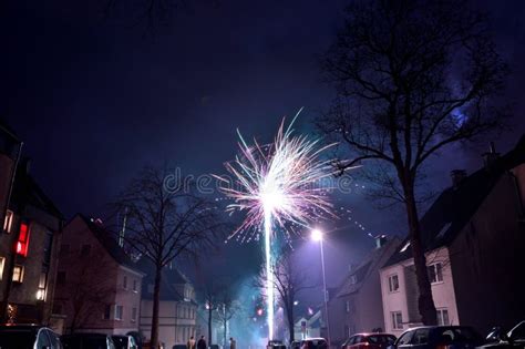 Fireworks in germany stock image. Image of year, fireworks - 266445729