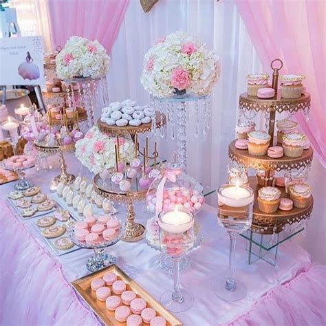 Darling Pink & Gold Dessert Table