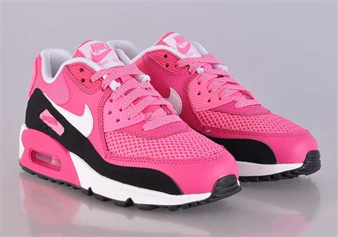 Nike Air Max 90 GS - Vivid Pink - White - Pink Glow - Black ...