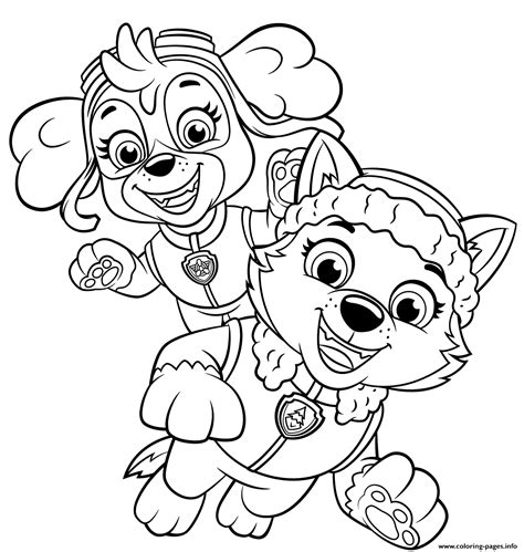 Mighty Skye Coloring Pages : Get ready for an absolutely free set of printable paw patrol ...