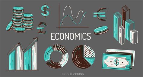 Economics elements illustration set #AD , #AFFILIATE, #AD, #elements, #illustration, #set, # ...