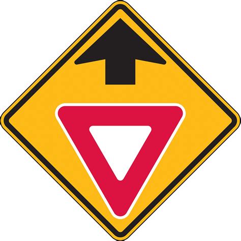 LYLE Yield Ahead Traffic Sign, MUTCD Code W3-2, 30 in x 30 in - 3PMX4|W3-2-30HA - Grainger