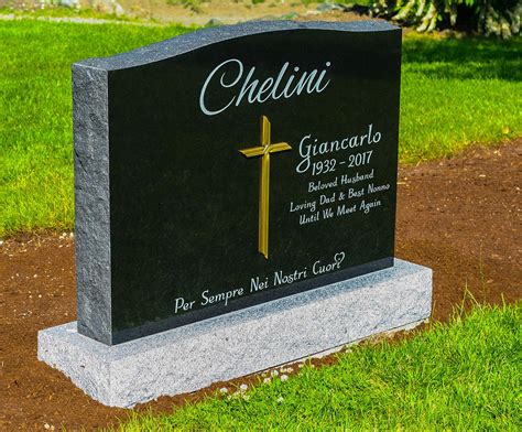 Traditional Upright Memorial | Headstones, Custom memorial, Tombstone ...