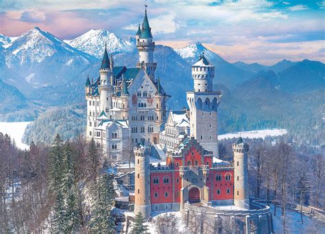 Neuschwanstein Castle in Winter, 1000 Pieces, Eurographics | Puzzle Warehouse