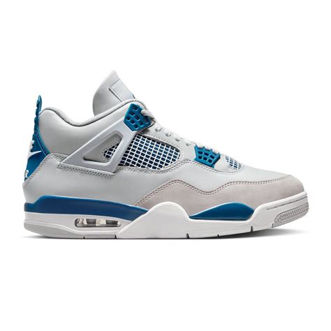 jordan men air jordan 4 retro off white military blue neutral grey