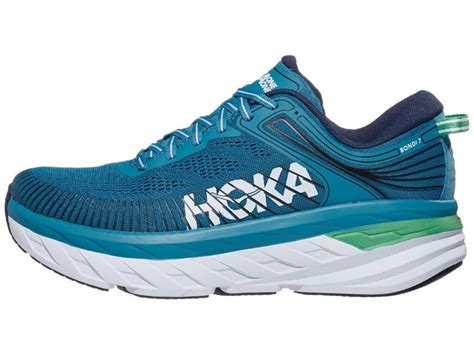 Hoka Bondi 7 Road Running Shoes - Men's, Color: Real Teal/Outer Space ...