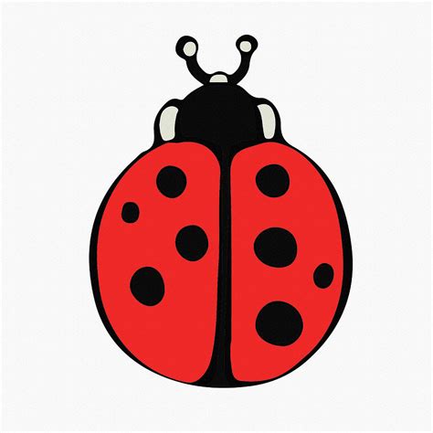 Cute Ladybug For Kids Digital Art by Irina Sztukowski - Pixels