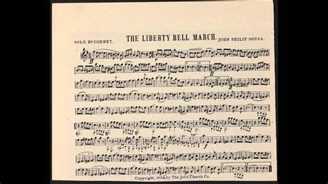 Liberty Bell March with Solo Cornet Sheet Music - YouTube