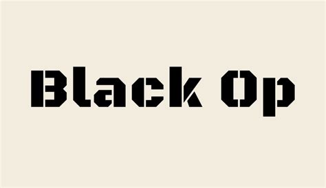 Black Ops One Font font - Font Tr