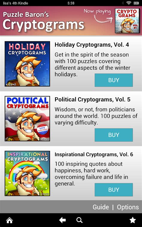 Cryptograms by Puzzle Baron - Android Apps on Google Play