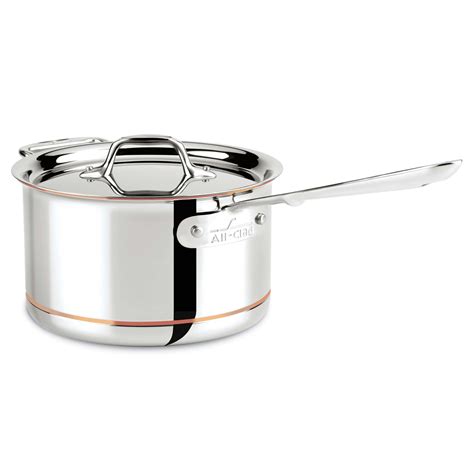 All Clad Copper Core Deep Saucepan with Lid 17cm | Borough Kitchen