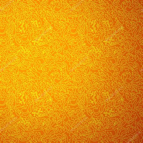 Abstract orange seamless pattern with floral background. — Stock Vector © Kannaa #28772429