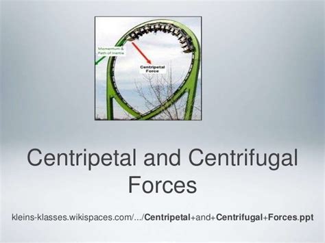 Centrifugal forces