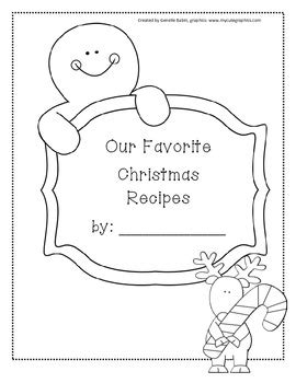 Christmas Recipe Book by Encore Teaching Resources - The Encore Teacher