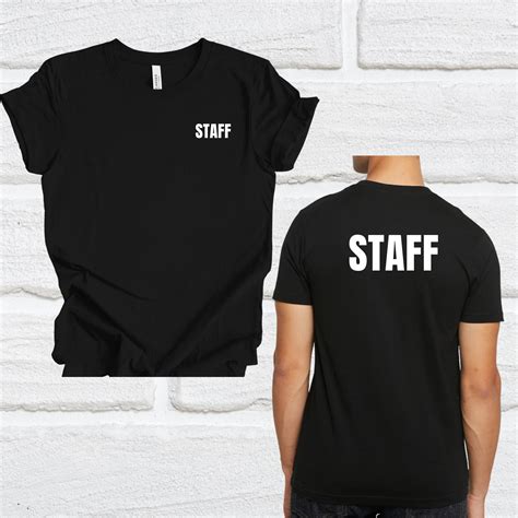 Staff T-shirt Customized, Staff Black T-shirt, Event Staff T-shirt ...