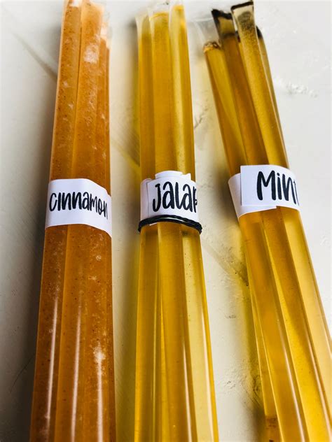 Infused Honey Straws Raw Honey Sticks 40 Flavors | Etsy