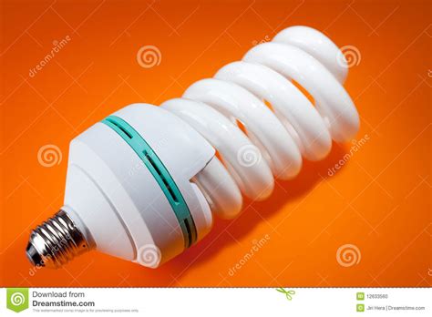 Fluorescent light bulb stock photo. Image of kilowatt - 12633560