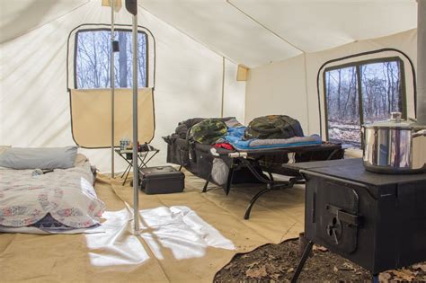 My canvas wall tent is my cozy place for cold weather camping. : CozyPlaces