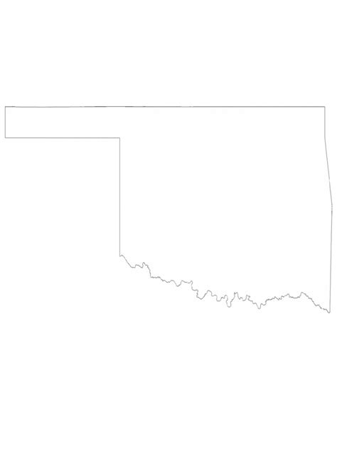 Oklahoma Map Template - 8 Free Templates in PDF, Word, Excel Download