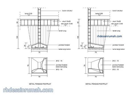 Detail Gambar Detail Pondasi Telapak Koleksi Nomer 20