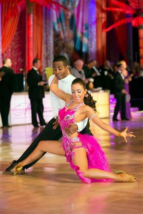 World Champion ballroom dancers performing in Galveston