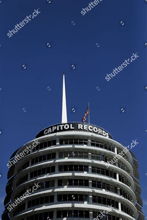 Capitol Records Building Pictured During Us Editorial Stock Photo ...