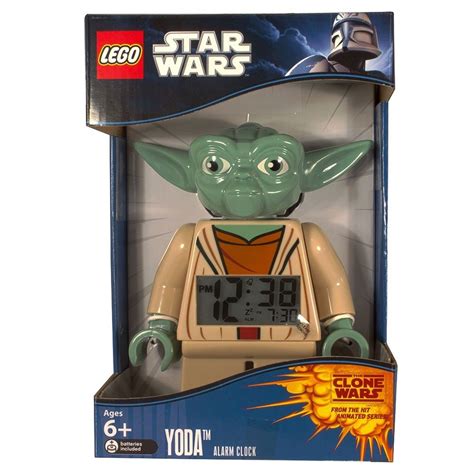 Lego Kids' 9003080 Star Wars Yoda Minifigure Clock Alarm - R$ 249,00 em Mercado Livre