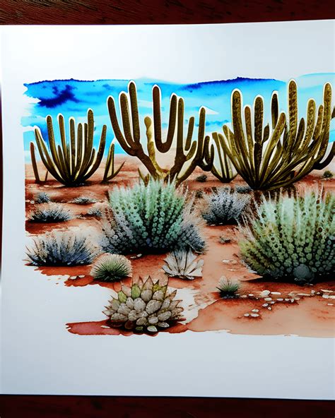 Desert Plants Graphic · Creative Fabrica