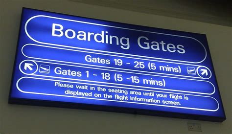 Boarding Gate Sign