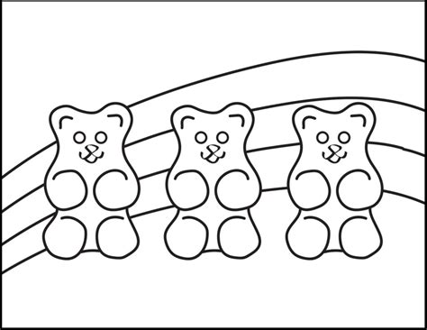 Gummy Bear Coloring Page | Roaring Spork