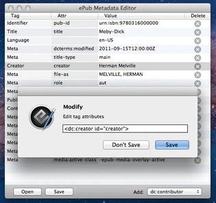 ePub Metadata Editor (Mac) - Download, Review, Screenshots