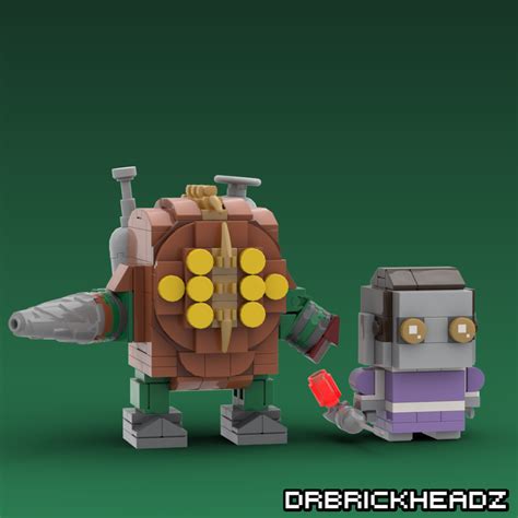 LEGO MOC Big Daddy + Little Sister (Bioshock) Brickheadz by ...