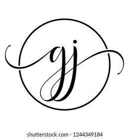 Gj Icon Logo Stock Vector (Royalty Free) 1244349184 | Shutterstock