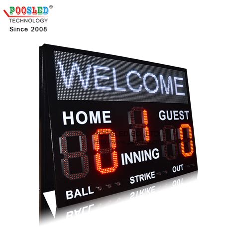 Super Design Outdoor Scoreboard Led Baseball Scoreboard for Sports ...