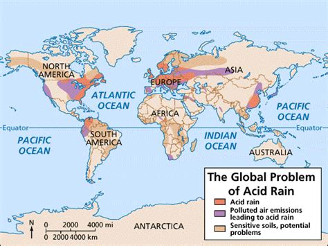 Countries most Affected by Acid Rain